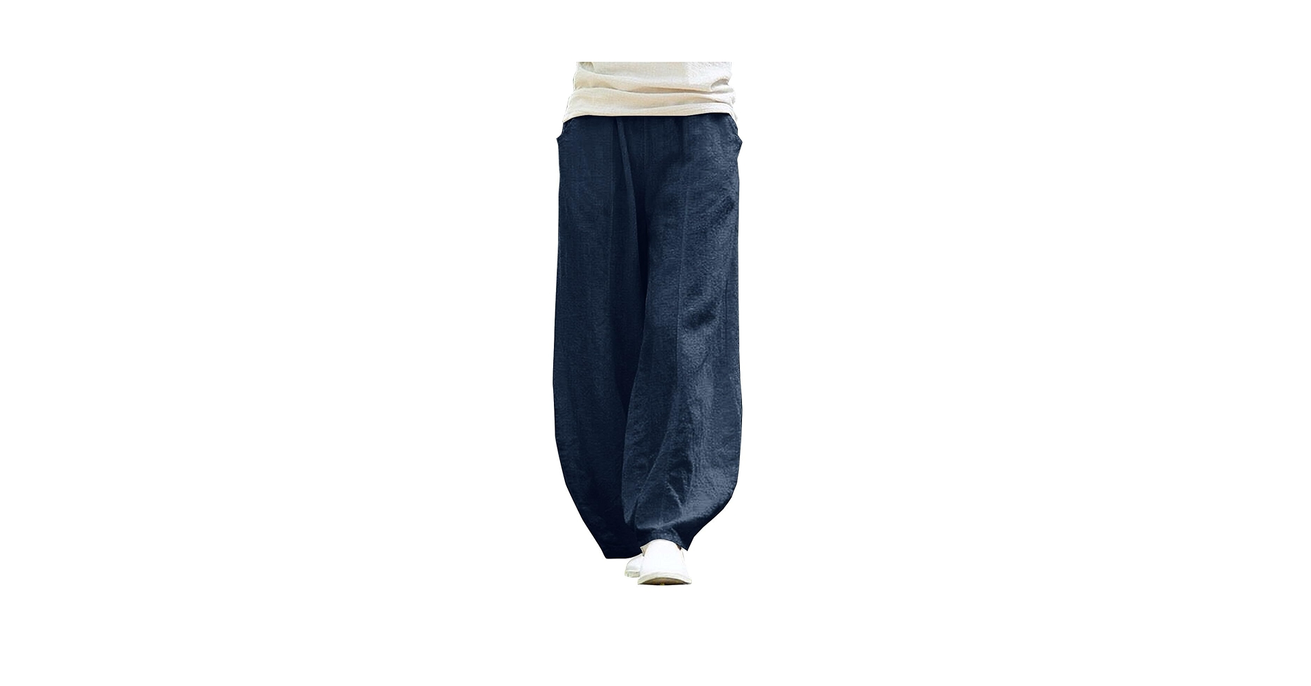 Amazon.com: yakyamgi Barrel Linen Pants for Women High